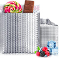 Thermal Bubble Mailer, 6 x 6 Inch Metallic Foil Insulated Envelopes, 25 Pack Self Seal Waterproof Shipping Mailers