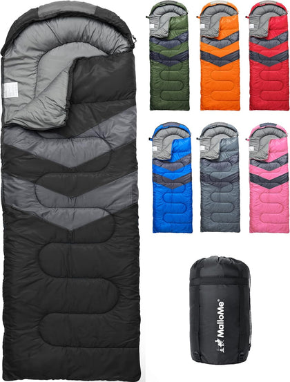 Sleeping Bags for Adults Cold Weather & Warm - Backpacking Camping Sleeping Bag for Kids, Girls, Boys - Lightweight