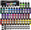 Airbrush Paint, 44 Colors with 6 Thinners, 20 ml/Bottle | Acrylic Air Brush Painting Set, Ready to Spray Water-Based