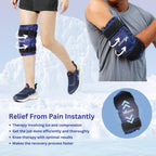 Knee Ice Pack Wrap with Cold Compression for Pain Relief, Swelling