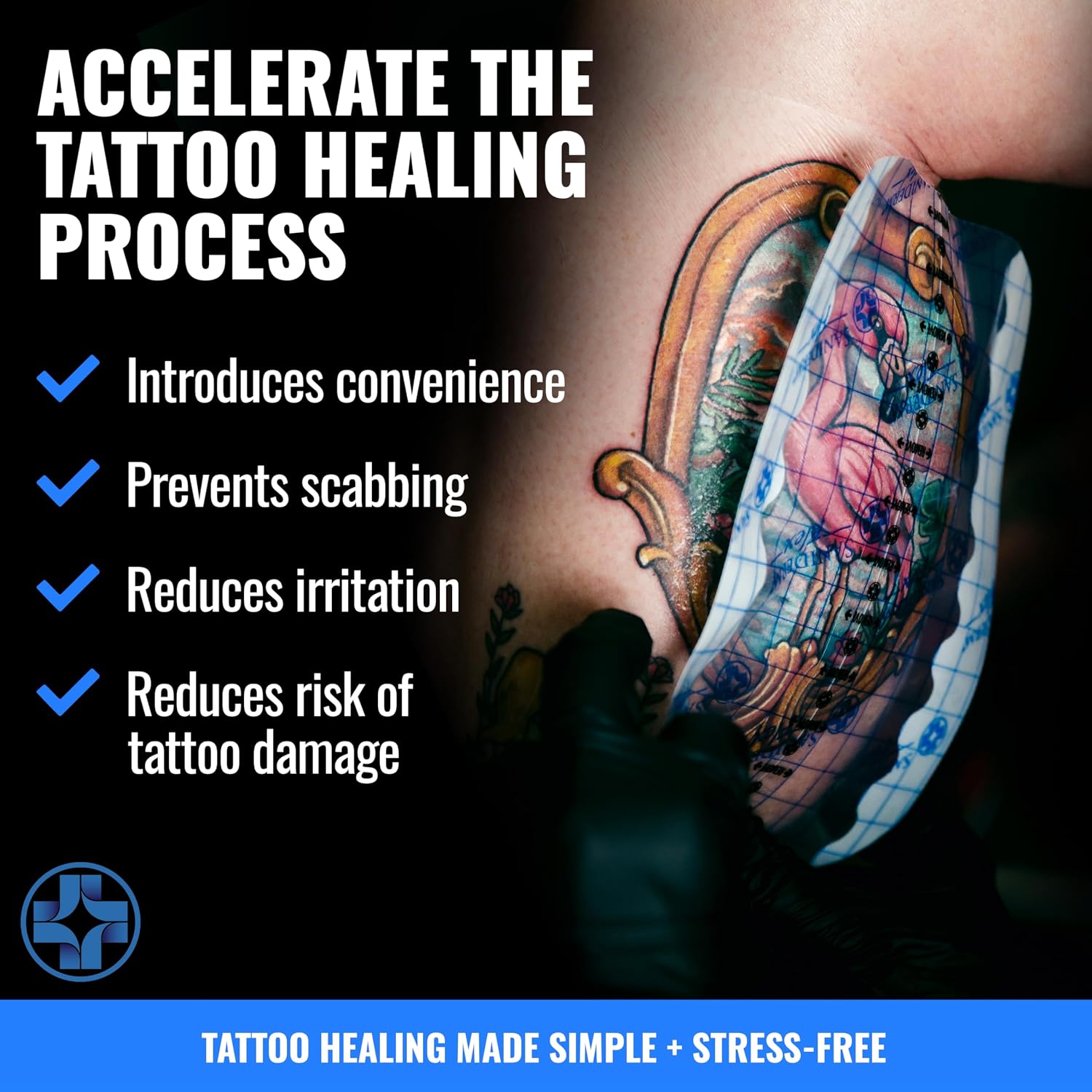 Flex Tattoo Aftercare Bandage - 3 Sheets 6 x 8 Inch Pack