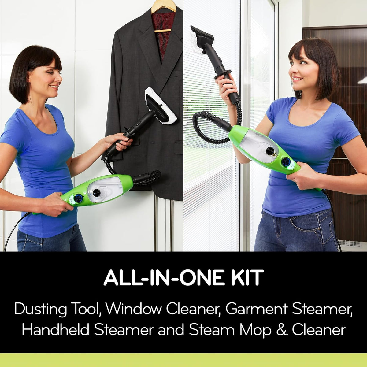 X5 Steam Mop & Handheld Steam Cleaner | 5-in-1 Floor Steamer | Hardwood, Tile & Laminate Cleaner | Carpet Glider