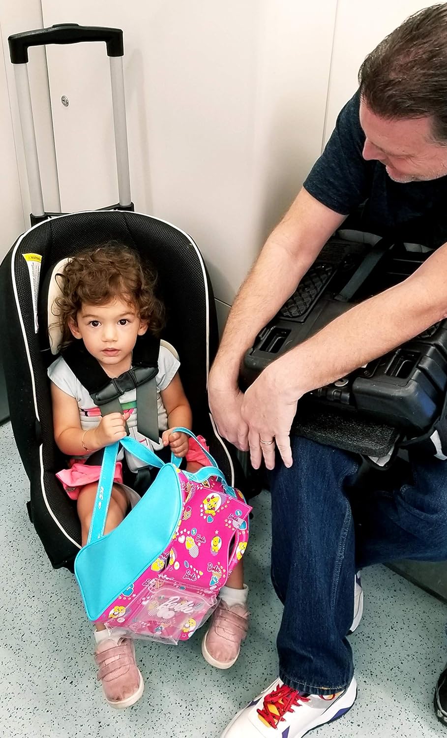 Holm Airport Car Seat Stroller Travel Cart and Child Transporter - A Carseat Roller for Traveling. Foldable