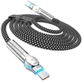 USB C Cable 3.3ft 240W Braided 180°Rotating USB C to USB C Cable USB 2.0, Type C Charging Cable for iPhone
