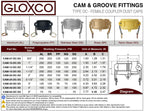 Gloxco Cam and Groove Fitting, Polypropylene, Type DC, 2" Dust Cap (CAM-20-DC-PP)