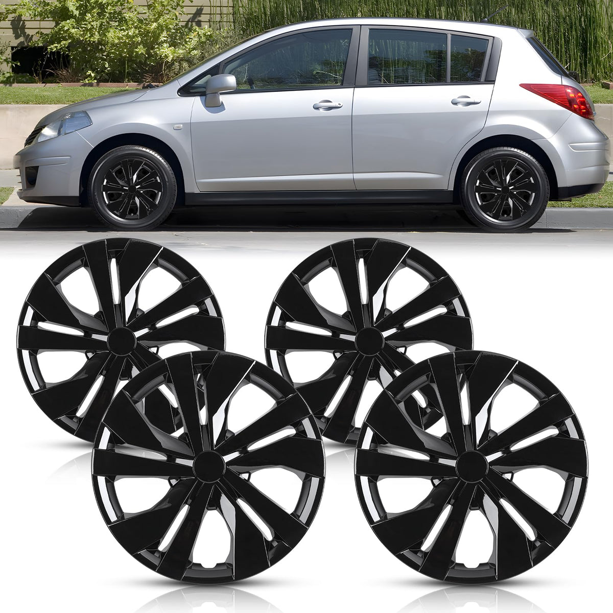 15 Inch Hubcaps for Nissan Versa 2007-2025