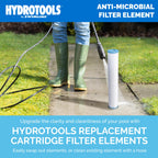 HYDROTOOLS 5-Pack Above-Ground Pool Cartridge Filter Replacement, 8 Sq Ft Element