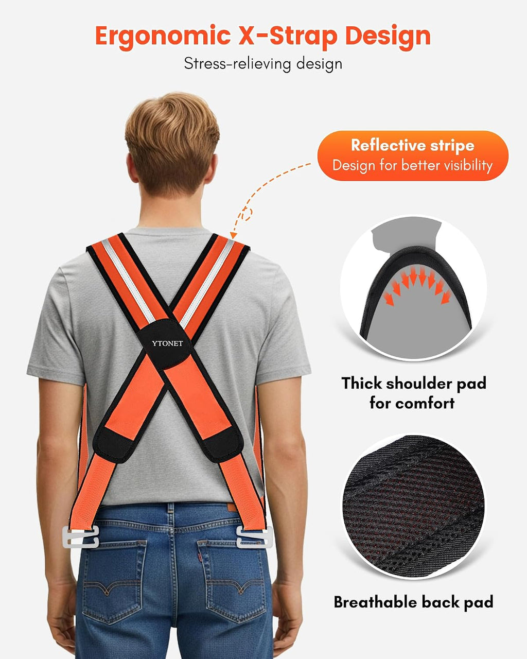 Moving Straps for Lifting, 2-Person System Furniture Moving Straps