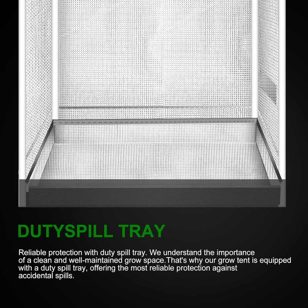 Small Grow Tent for Aerogarden，18”x18”x36” ，Hydroponics Growing System ，Highly Reflective 600D Diamond Mylar Canvas