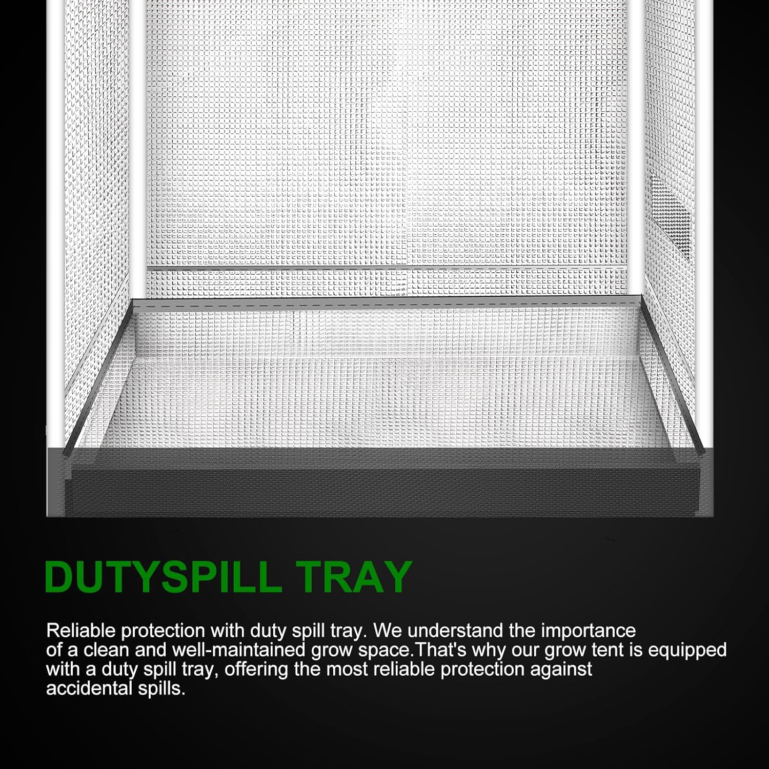 Small Grow Tent for Aerogarden，18”x18”x36” ，Hydroponics Growing System ，Highly Reflective 600D Diamond Mylar Canvas