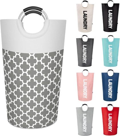90L Light Laundry Basket (13 Colors), Waterproof Laundry Hamper, Laundry Bag with Padded Handles, Clothes Hamper