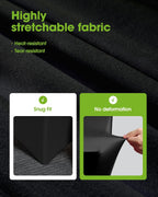 Spandex Tablecloth 6ft 2 Pack Black