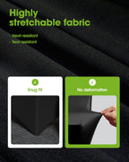 Spandex Tablecloth 8ft 2 Pack Black