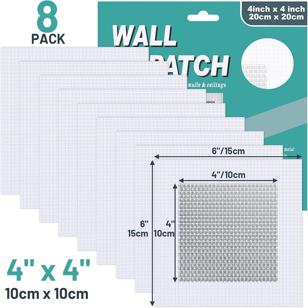 8 Pack 4 Inch Drywall Repair Kit, Aluminum Drywall Patch Wall Repair Patch Kit, Large Hole Patch Repair for