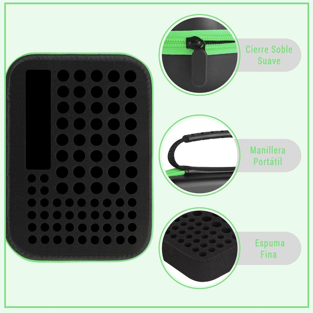 Battery Organizer Storage Case with Tester,88 Slot for AAA AA Button Cells | Mesh Pocket, Carrying Handle, Fireproof