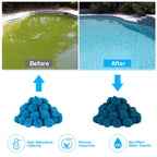 3.1 lbs Pool Filter Balls for Sand Filter, Reusable Pool Sand Filter Balls, Efficient Blue Filter Media Balls