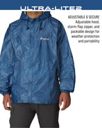 Men's Ultra-lite2 Waterproof Breathable Rain Jacket, Blue, Medium