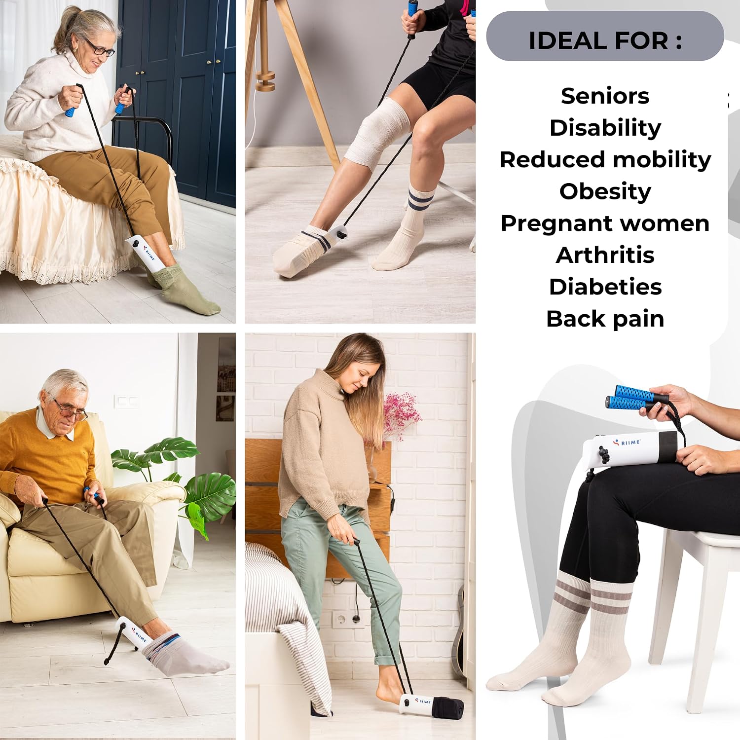Sock Aid SOKELP-Sock Aid for Putting On Socks - Sock Helper for Seniors