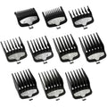 10-Piece Premium Clipper Guards Set, Upgraded Metal Clip Cutting Guides Compatible with Wahl Hair Clippers, 1/16" to
