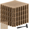24 Pack Drainage Tiles Modular Interlocking Floor Tiles, Beige