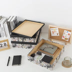 Floral Jumbo Scrapbook Storage Boxes with Lids, Set of 3