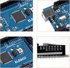 ELEGOO Mega 2560 R3 Board, ATmega2560, Compatible with Arduino, Blue