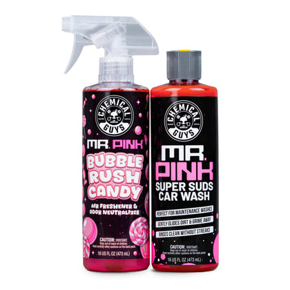 Mr. Pink Bubble Rush Air Freshener & Car Wash Soap, 16 oz