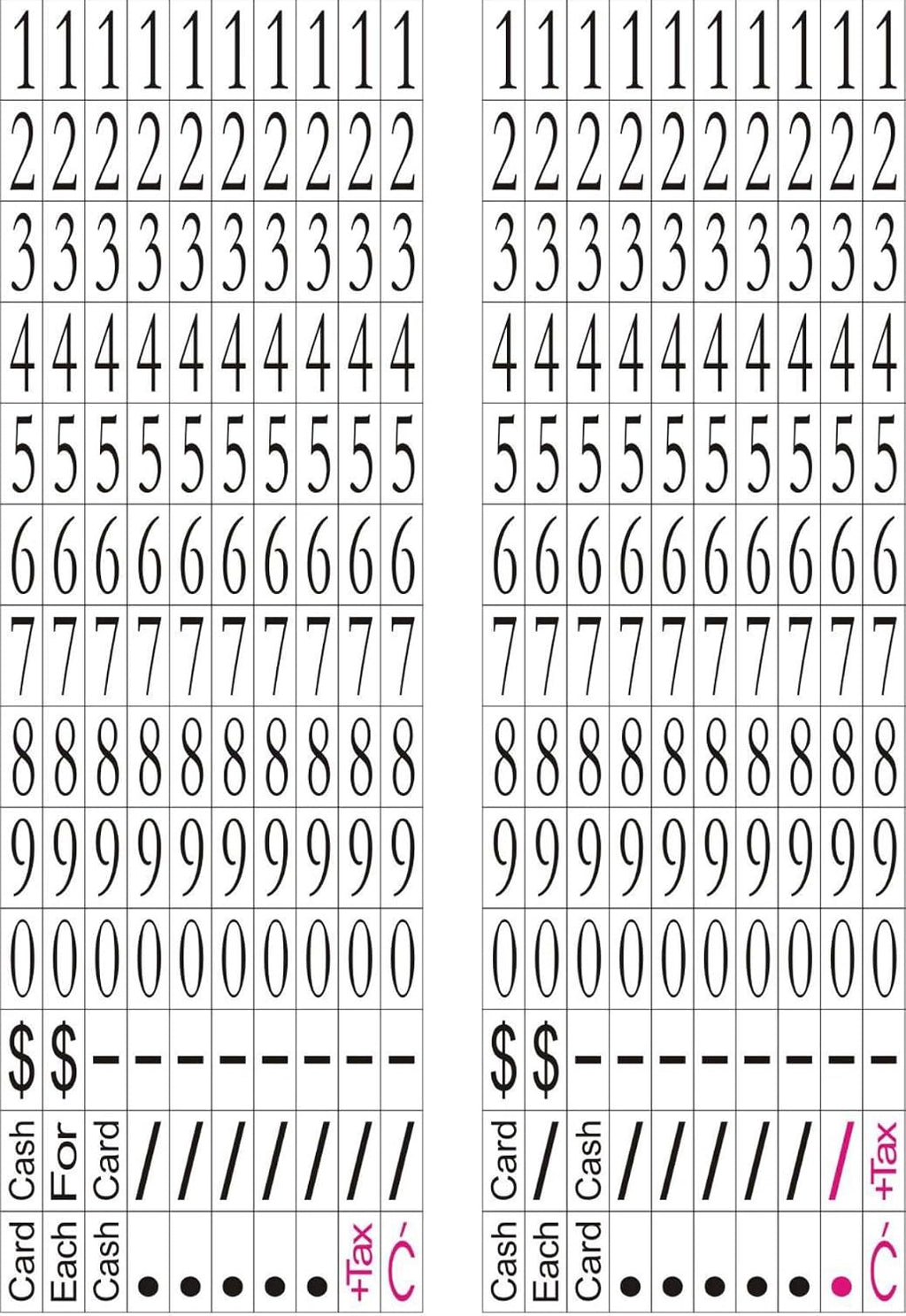 Cash and Credit Card Two-Line Price Gun – Retail Pricing Labeler with Dual Line Printing, Handheld Price Tag Gun for
