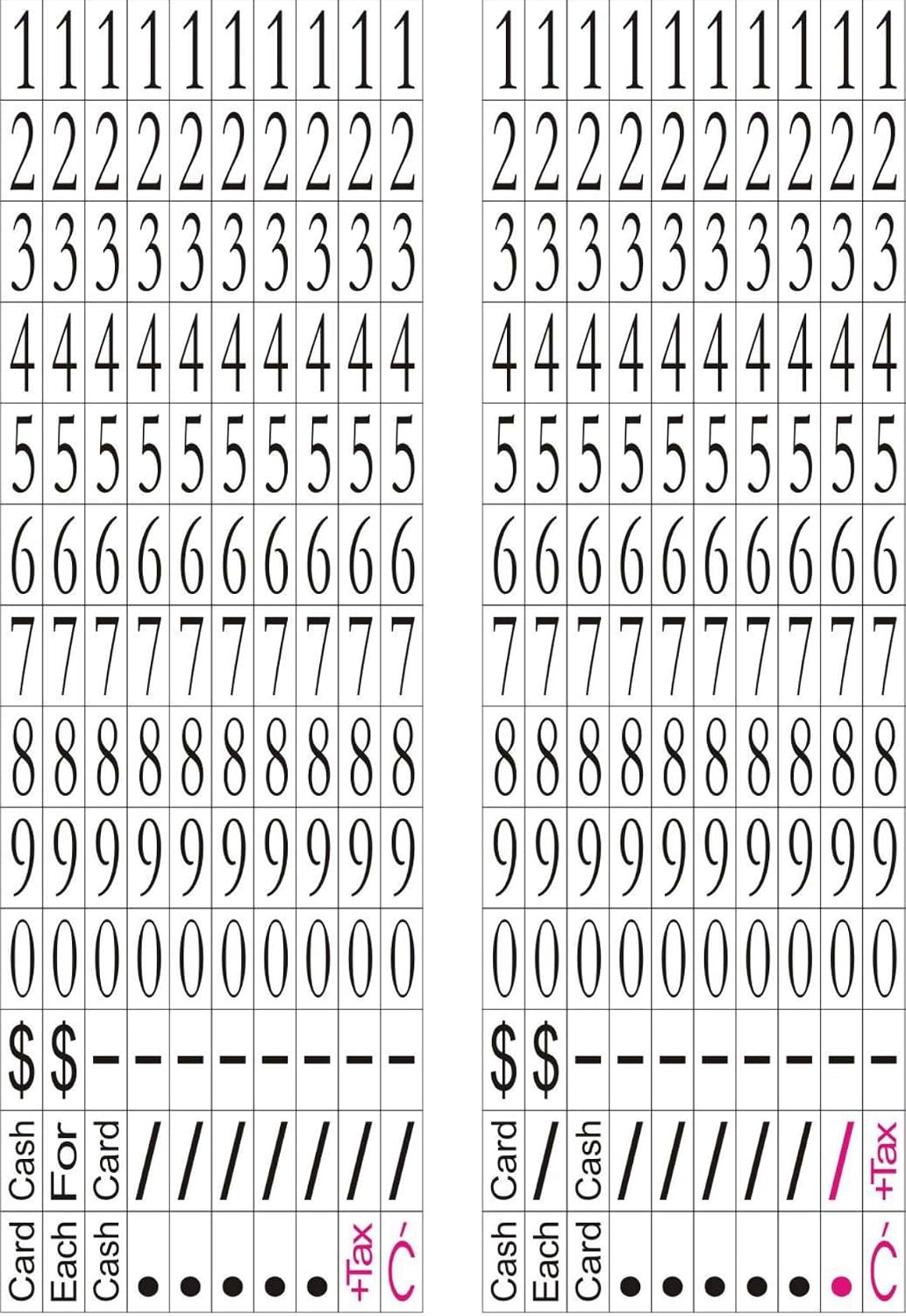 Cash and Credit Card Two-Line Price Gun – Retail Pricing Labeler with Dual Line Printing, Handheld Price Tag Gun for