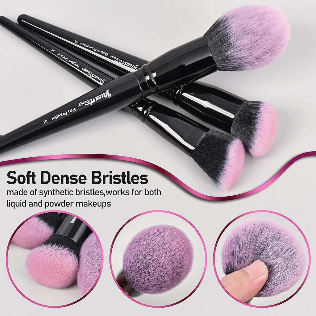 18Pcs Pro Deluxe Makeup Brushes set with Make up Brush Holder