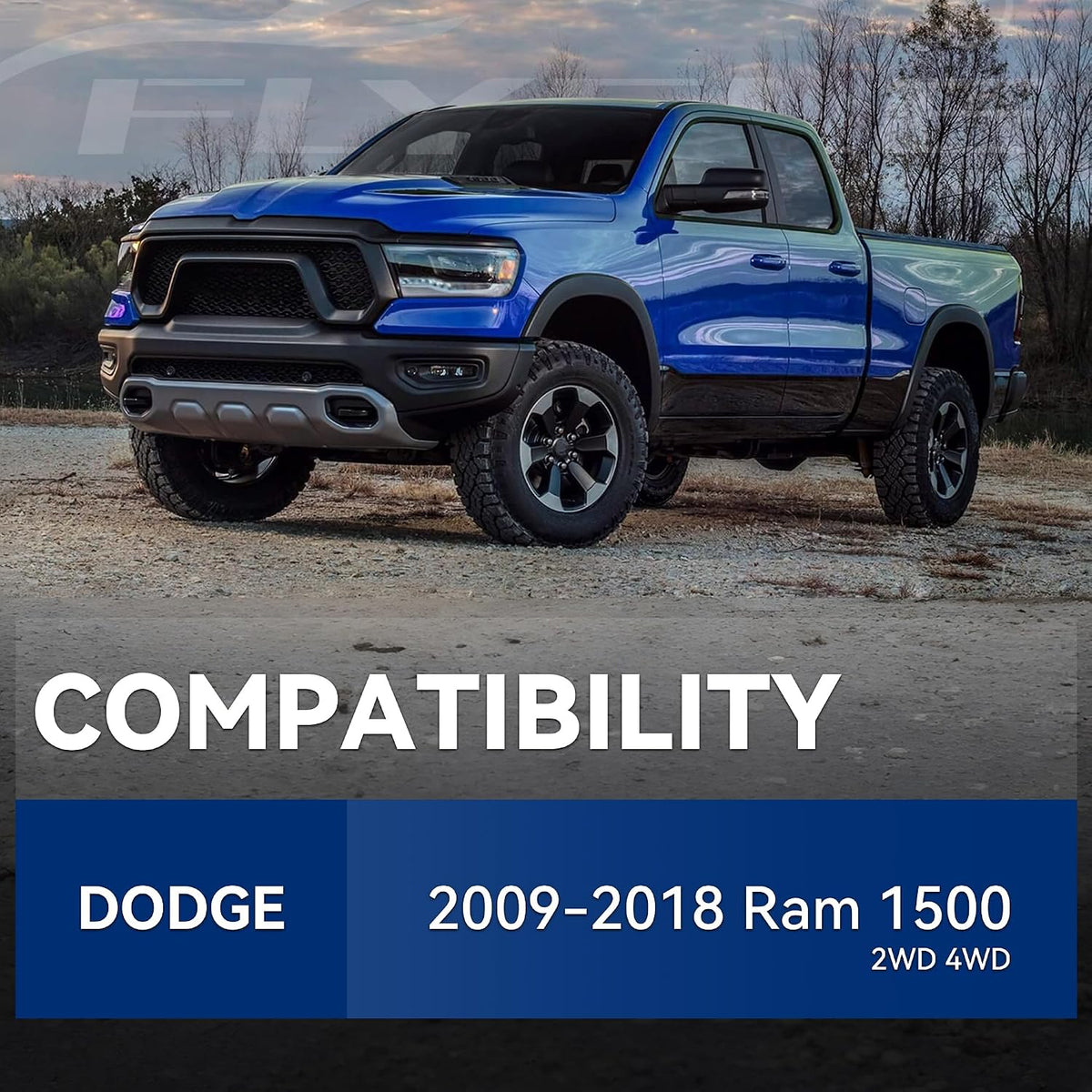 Heavy Duty Rear Coil Springs Compatible with 2009-2018 Ram 1500 2WD 4WD