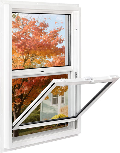 Vinyl Single Hung Sliding Window 24" x 30" White