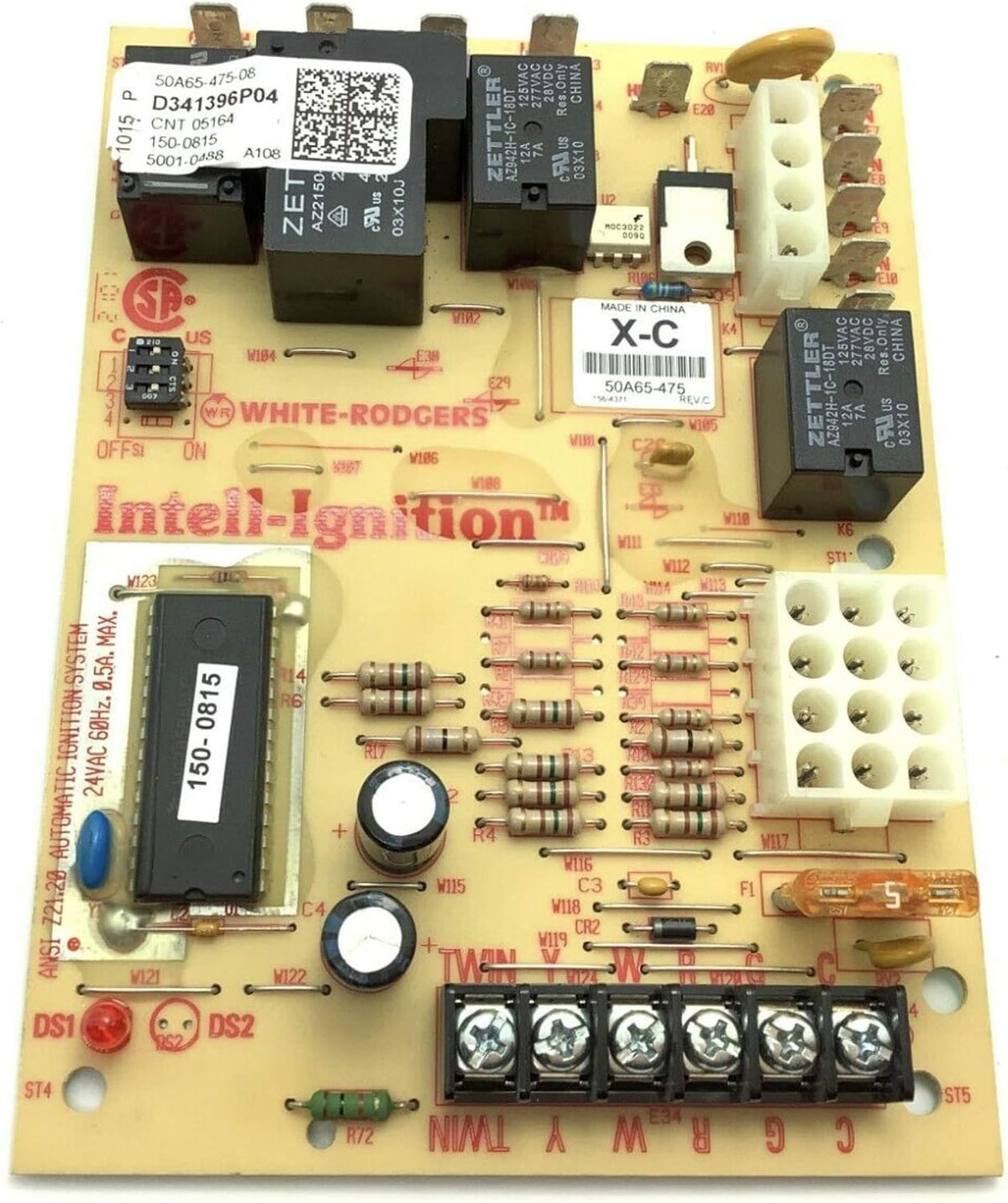 OEM Trane Upgraded Furnace Control Circuit Board 50A65-475