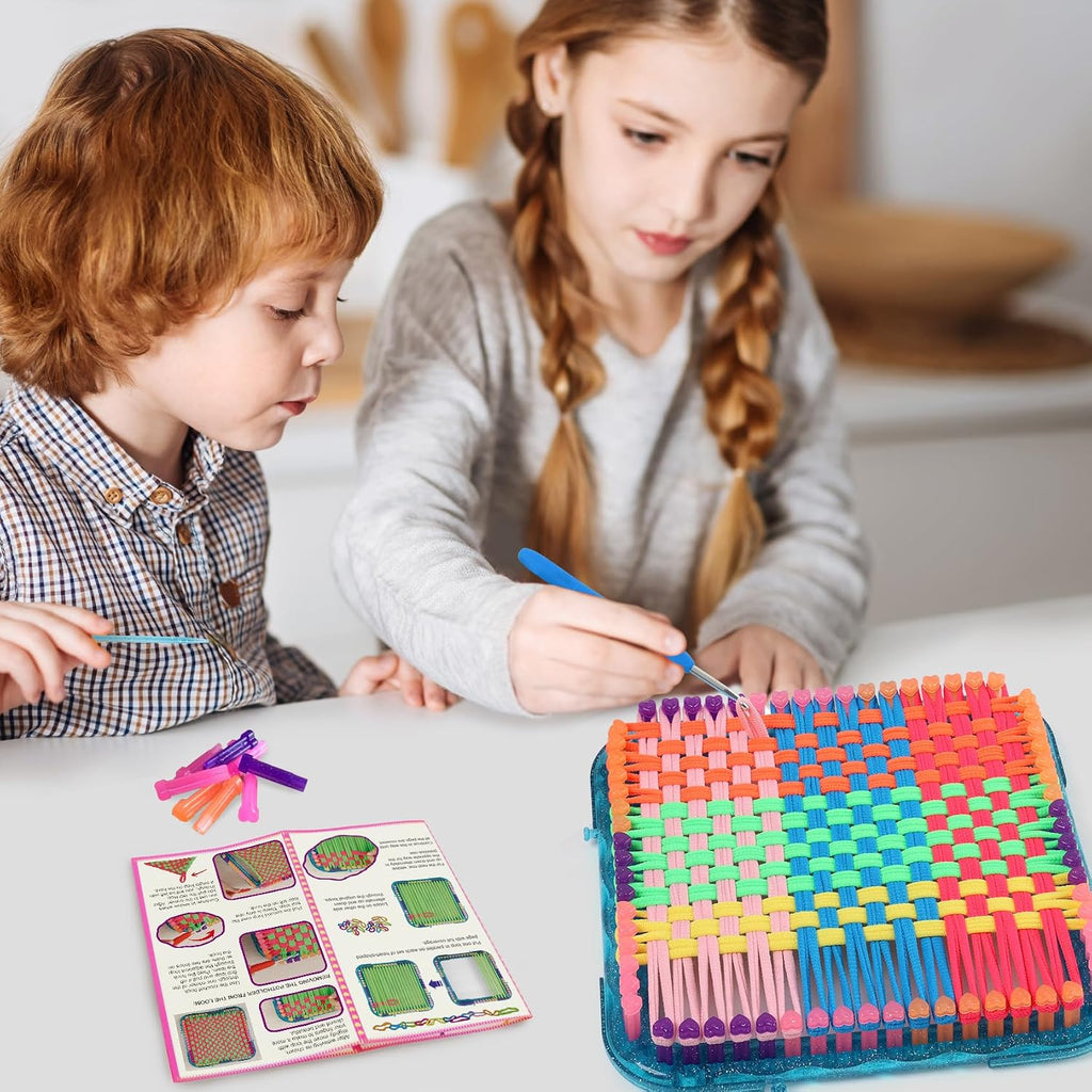 Weaving Loom Kit Toys, DIY Arts and Crafts for Kids and Adults, Ideal Gifts for Girls Ages 5 6 7 8-12 13, Easy