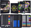 81 Drawing Set Sketching Kit, Pro Sketch Pencils Art Supplies with Rainbow, Colored, Graphite, Watercolor, Metallic