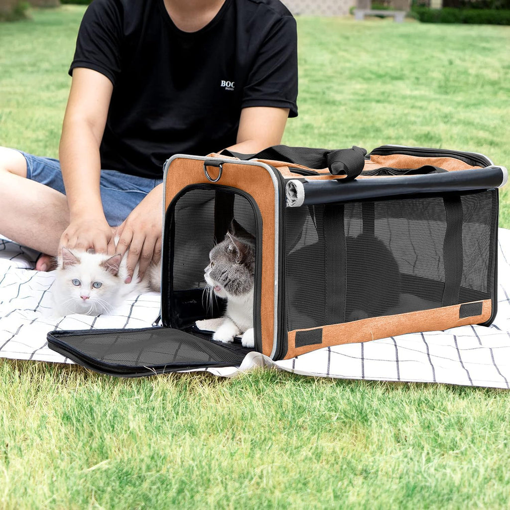 Dog Carry Bag Puppy, Pet Soft-Shell Portable Kennel Crate 0-15 lbs