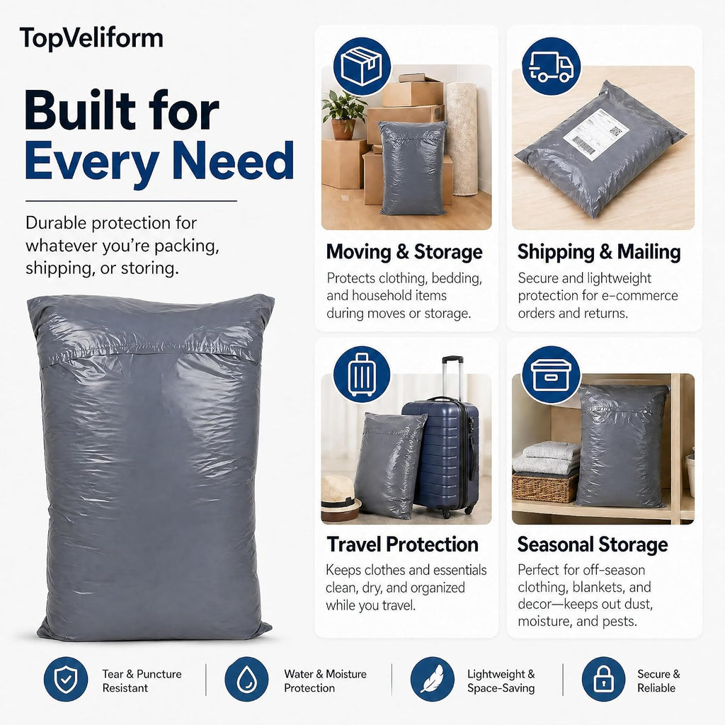 24x36" 5-Pcs Extra Large Poly Mailers Shipping Bags Clothing