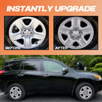 17 Inch Wheel Skins for 2006-2012 Toyota RAV4 5 Spoke, 4-Pack (Silver)