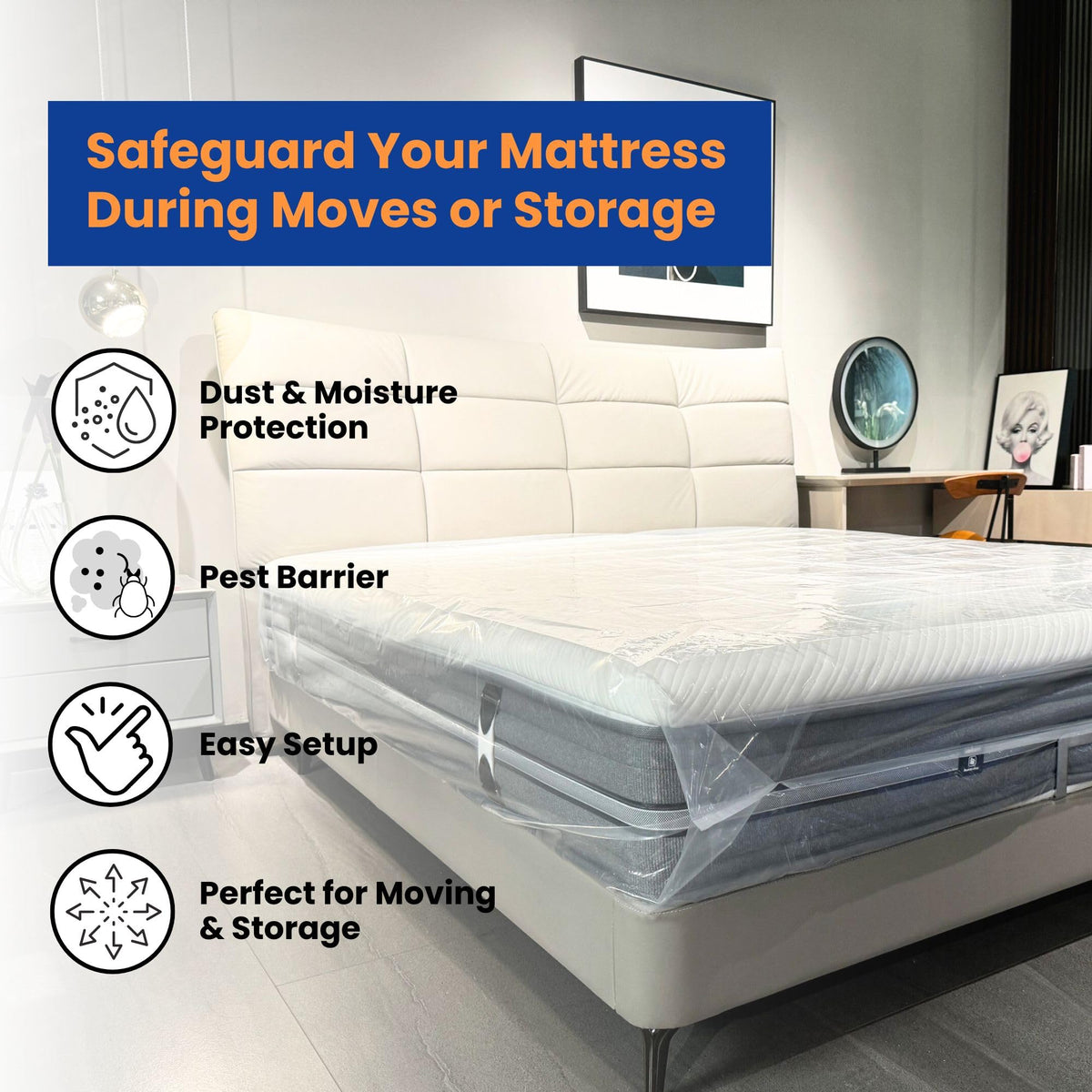 King Mattress Bags, 2 Pack