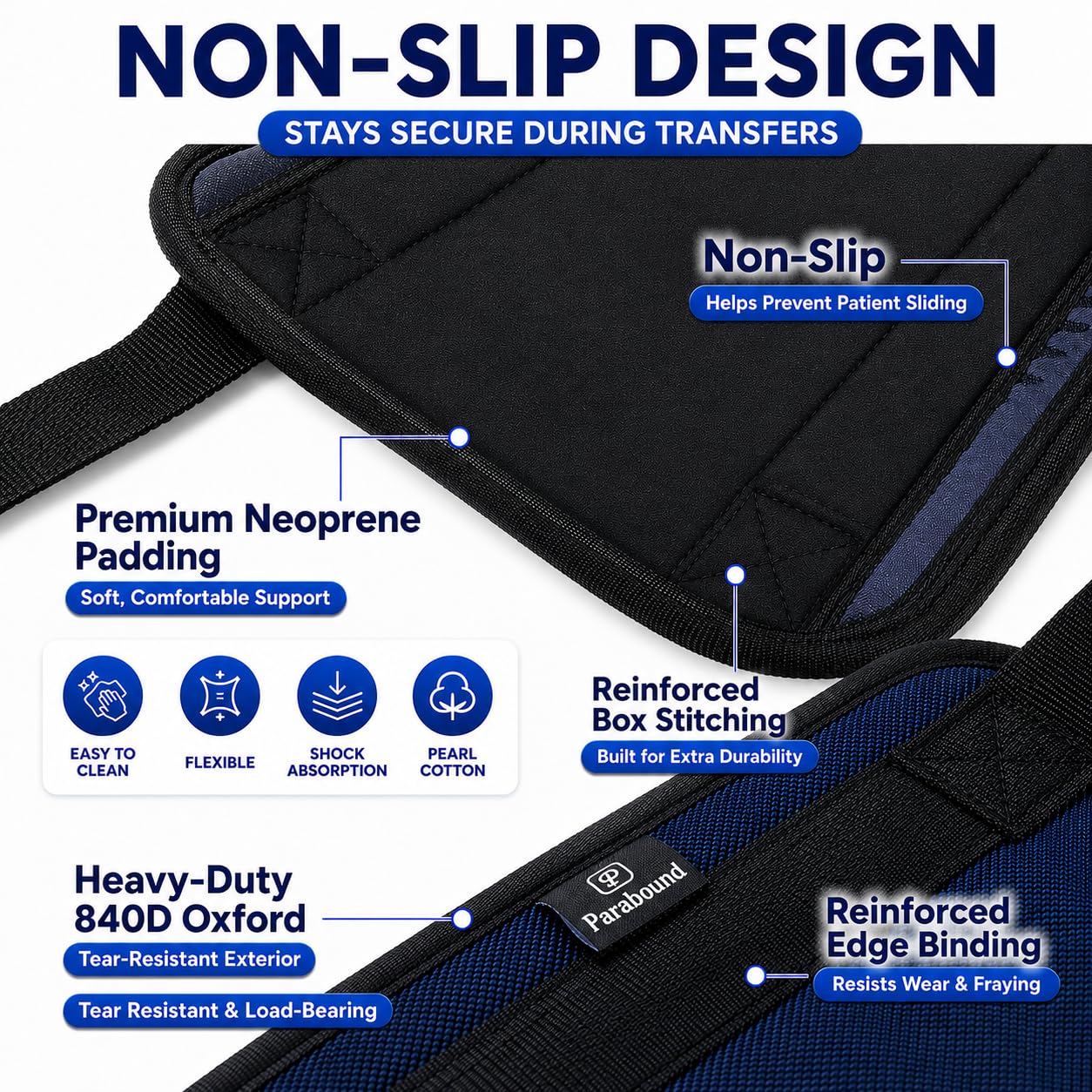 Patient Transfer Sling, Lift Assist Belt for Seniors, Elderly and Disabled
