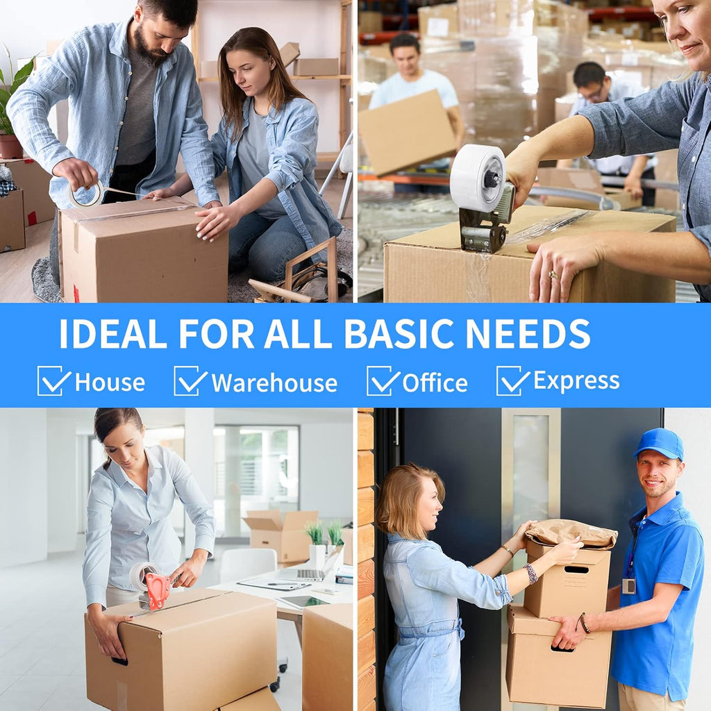 18 Rolls Clear Packing Tape, Heavy Duty Packaging Tape | 2.7mil Thick and 1.88" Wide. 60 Yards per Roll, 1080 Total