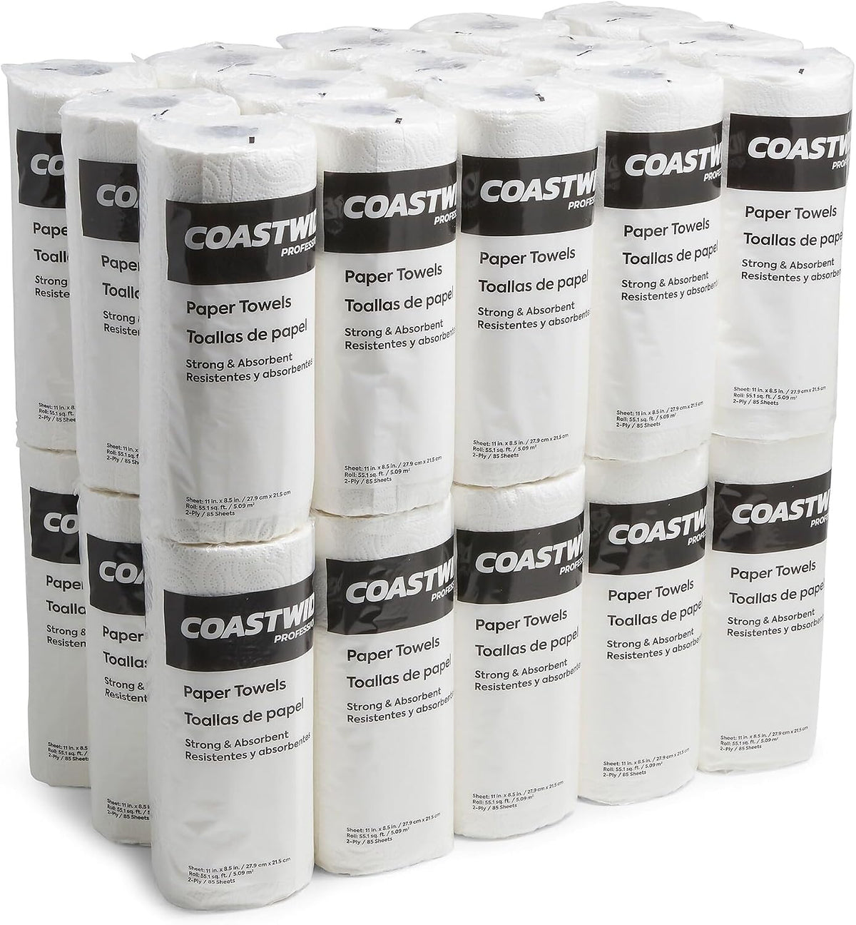 Professional Paper Towels, 2-Ply, 85 Sheets/Roll, 30 Rolls/Pack