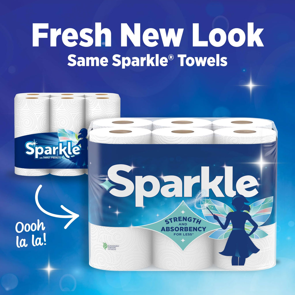 Pick-A-Size Kitchen Paper Towels, 6 Double Rolls, 660 Sheets