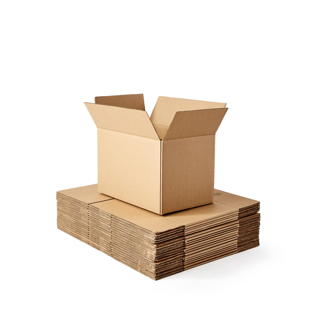Cardboard Moving Boxes - 25-Pack, Small, 16" x 10" x 10", Brown