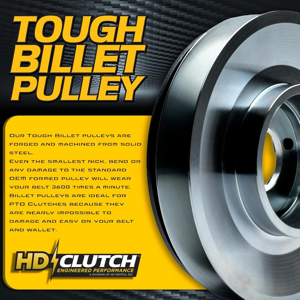 BIGBearing HiTorque 130ftlbs Solid Steel Billet Pulley Electric PTO Clutch TCA14535 5219-32 OEM Upgrade fits John
