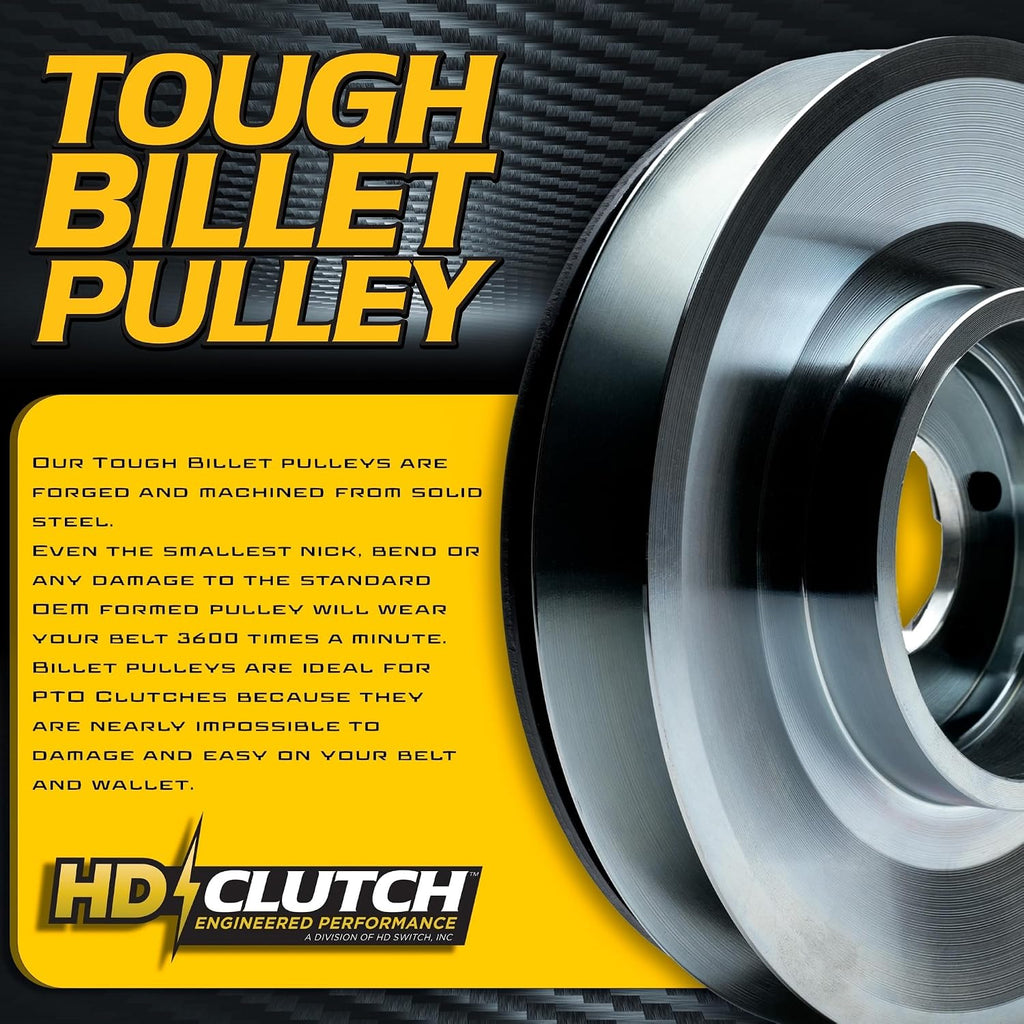 HiTorque 210ftlbs (OEM 175) BIGBearing Solid Steel Billet Pulley Electric PTO Clutch 5218-5 Replaces Warner 5218-5