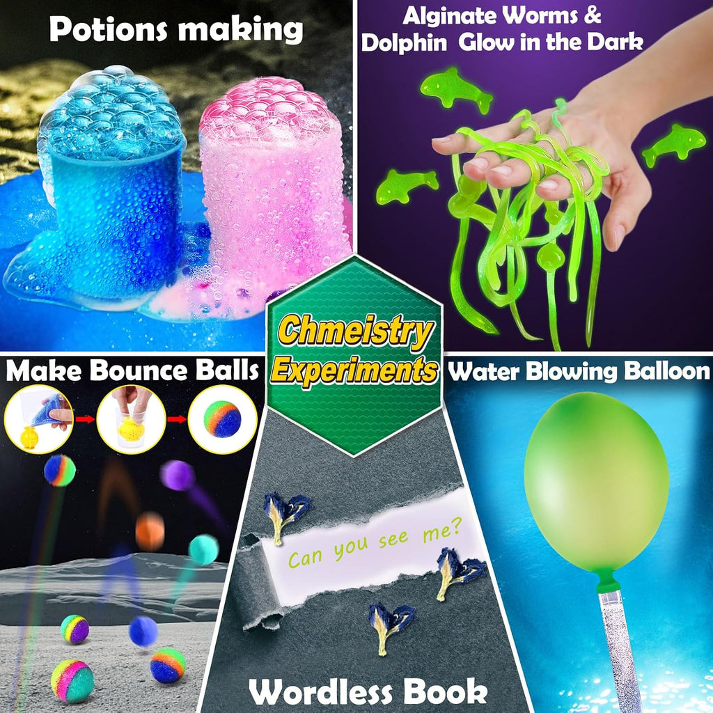150 Experiments Science Kits for Kids Chemistry Lab S.T.E.MToys | Volcano, Crystal, Magic, Dig, Reation, Physics
