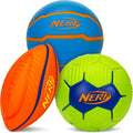 Micro Foam Sports Ball Set - Kids Foam Micro Football, Soccer Ball + Basketball Set Soft Stress Relief Mini Foam