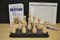 Table Shuffleboard Bowling Brown Pins - Pinsetter - Rules Booklet Scoring Chart & Storage Carrier Bag