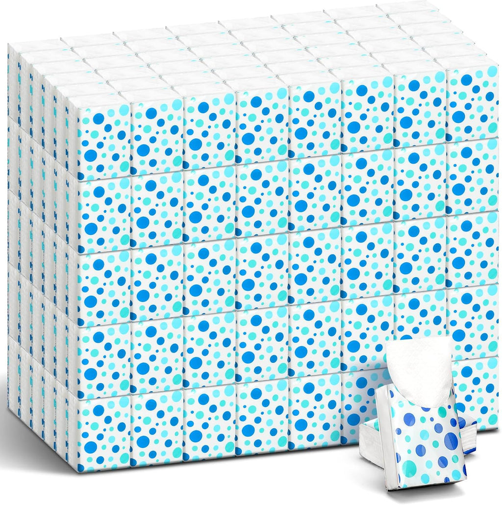 200 Pack Pocket Tissues Travel Packs Bulk Tissues, Dot
